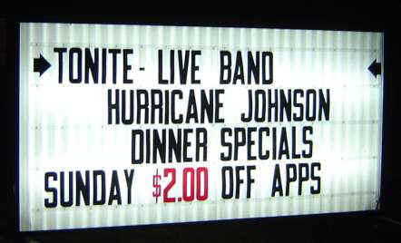 Tonite's Live Band - Hurricane Johnson
